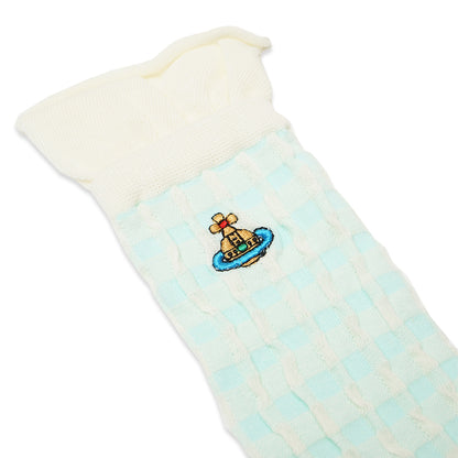 VWW Layer Knit Checkered Mid Socks