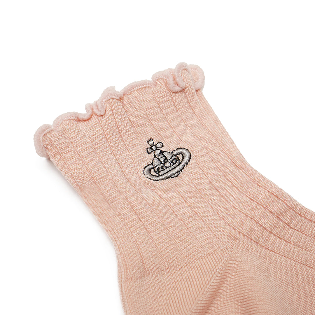 VWW Top Ruffles Quarter Socks