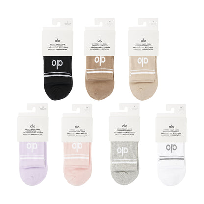 Alo Unisex Half-Crew Throwback Socks