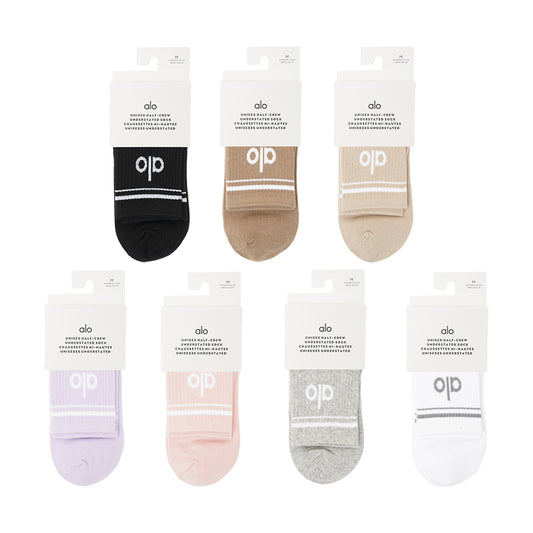 Alo Unisex Half-Crew Throwback Socks