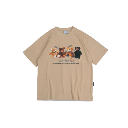 ADV Teddy Bear Doll Friends T-Shirt Beige