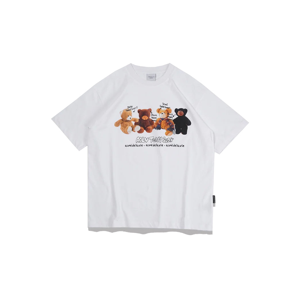 ADV Teddy Bear Doll Friends T-Shirt White