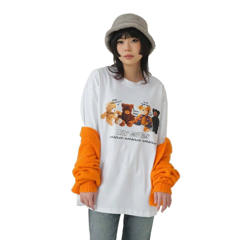 ADV Teddy Bear Doll Friends T-Shirt White