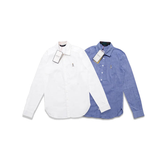 Hazzys Ladies Embroidery Logo Long Sleeve Shirt
