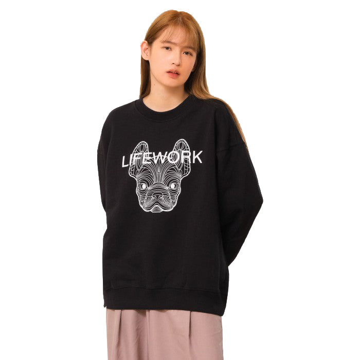LifeWork Character Front Round Neck Sweatshirt
