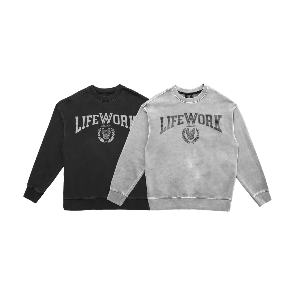 LifeWork Front Logo Washed Sweatshirt