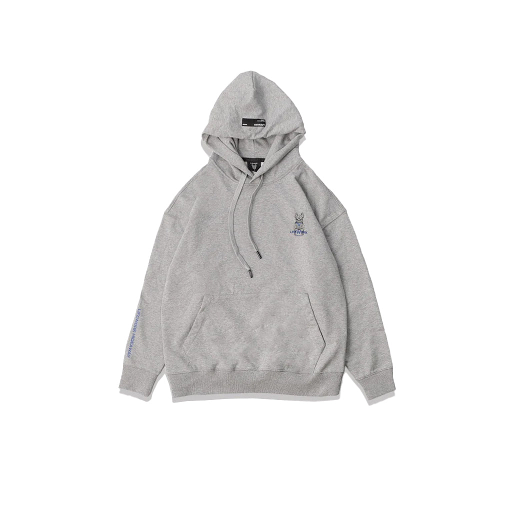 LifeWork Label Character Hoodie Melange Grey