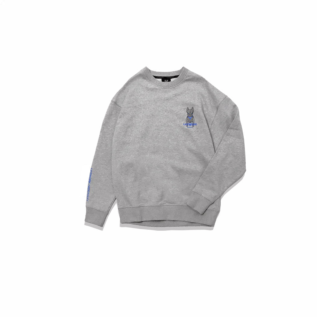 LifeWork Label Character Sweatshirt Melange Grey