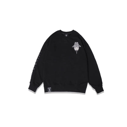LifeWork X Camping Character Cotton Sweatshirt Black