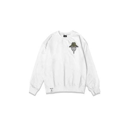 LifeWork X Camping Character Cotton Sweatshirt White