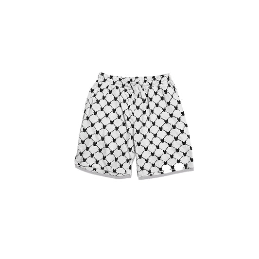 Lifework Pattern Logo Shorts White