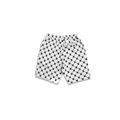 Lifework Pattern Logo Shorts White