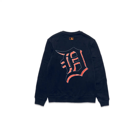 M7B Detroit Tigers Mega Logo Sweatshirts Navy