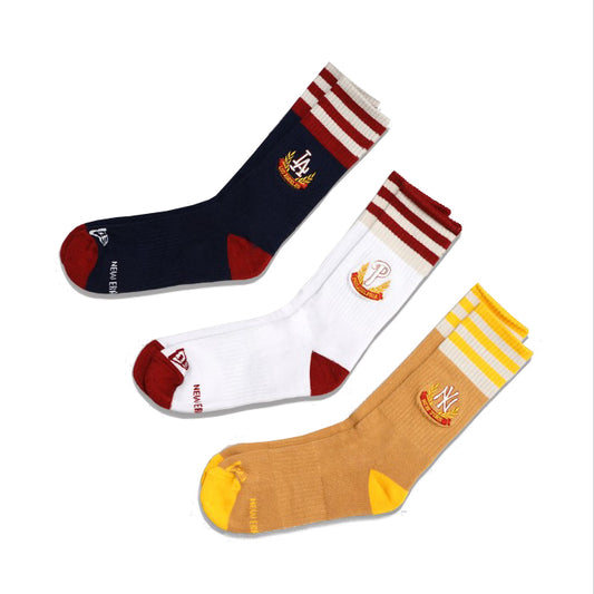 M7B X New Era Premium Rib Crew Socks 3-Pair Pack