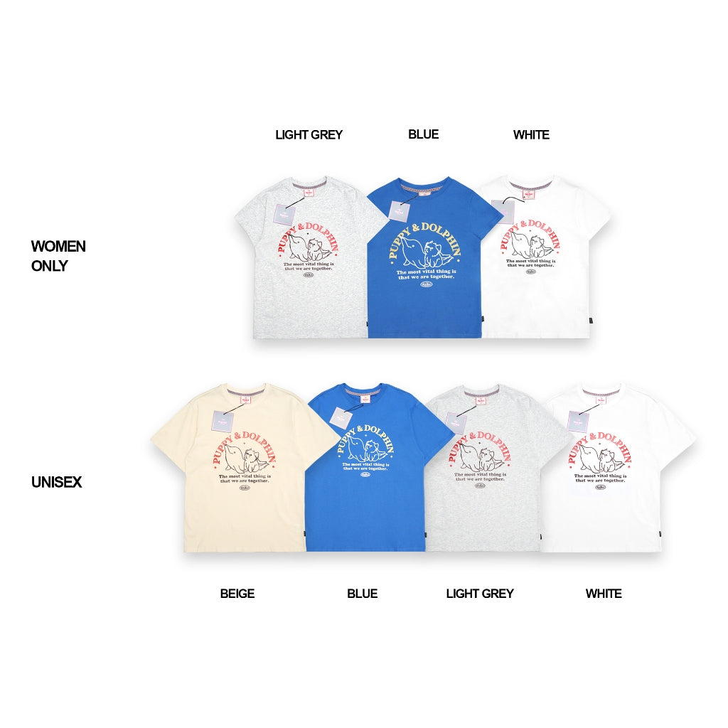 Wai Kei Puppy Dolphin Together T-Shirt