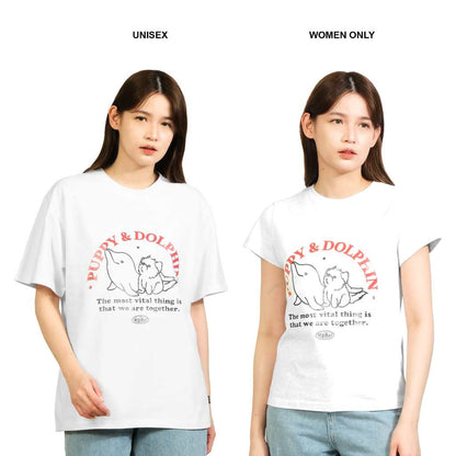 Wai Kei Puppy Dolphin Together T-Shirt